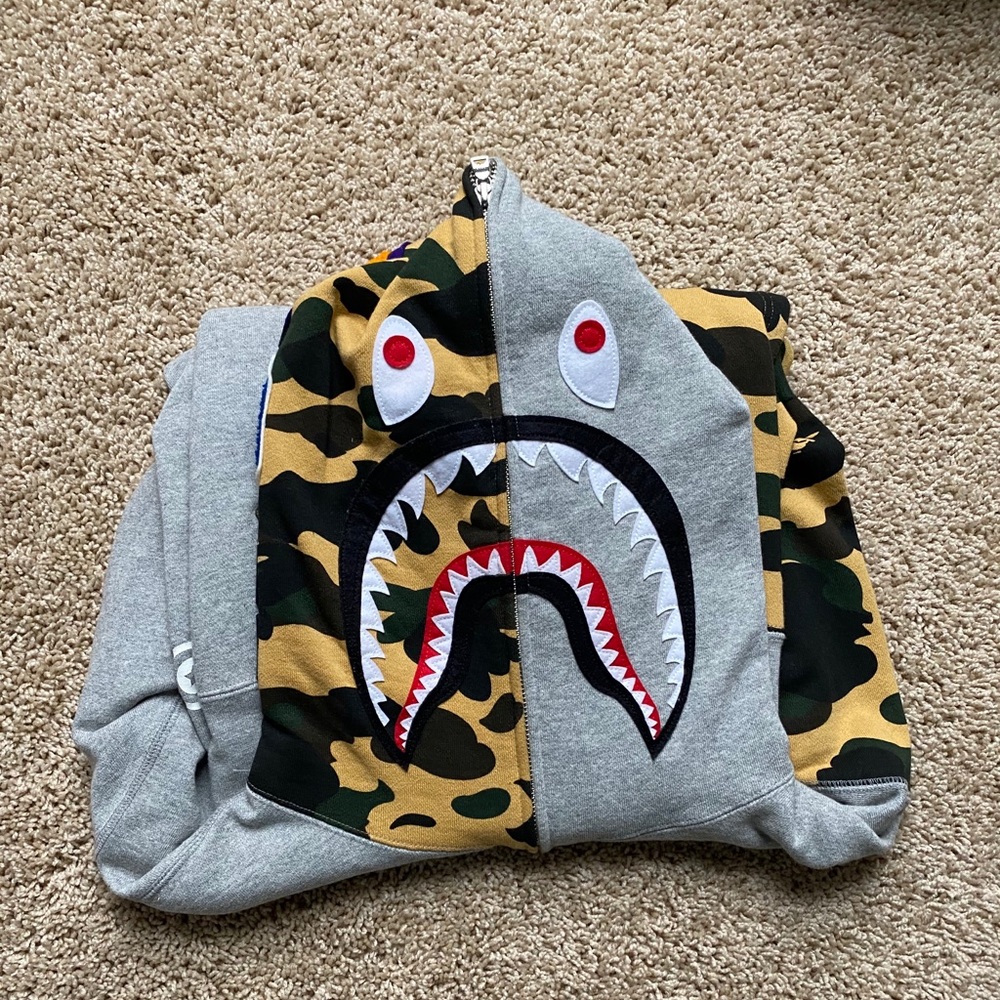 AUTHENTIC Bape Shark Hoodie XL